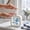 02 Snowman, variant on Glass Foaming Soap Dispenser - 19x7x7cm Refillable Foam Pump Bottle for Hand Soap/Body Wash, Leak-Proof, Space-Saving for Bathroom & Kitchen,Orange