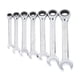 thumbnail image 4 of Juego De Llaves De Carraca De Cabeza Fija, Llave De Carraca Combinada De 7 Piezas Para Fijación Crtynell Fixed Ratchet Wrench, 4 of 8