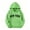 Green, variant on NEBWOAK Little Girls Fleece Hoodie, Green Pullover Sweatshirt Long Sleeve Varsity Print,Size 5-6T