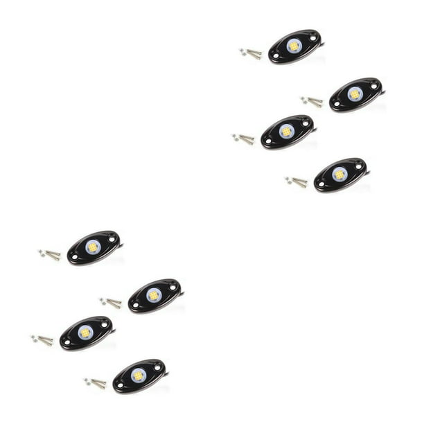 Kenally 4 Uds luces de chasis de coche impermeable LED neón brillo alto brillo camión yate Trail Rig lámpara barra decorativa Luz blanca 2piezas