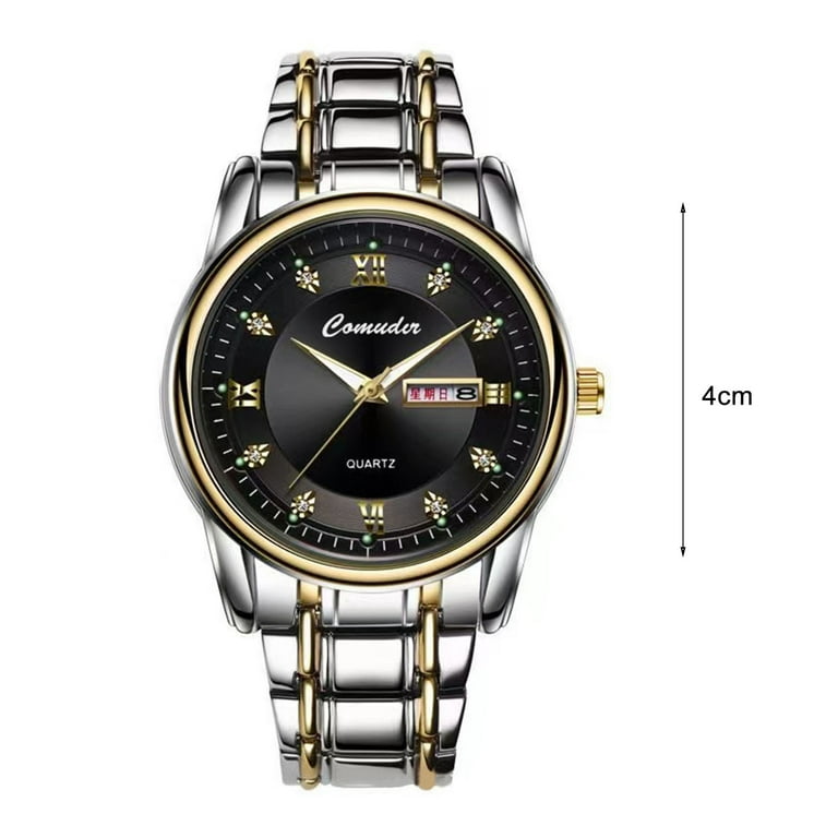 Mightlink Men Quartz Watch Luminous Waterproof Roman Numeral