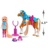 Just Play Winner's Stable Articulated Small Doll and Horse 11-Piece Set, Oakley and Rose Gold, Kids Toys for Ages 3 up