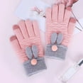 thumbnail image 3 of Ladies Knitted Gloves Anti-Slip Winter Gloves Touch Screen Gloves for Students, 3 of 10