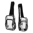 thumbnail image 1 of Clear Sling Bag, Clear Bag PVC Sturdy Handle  For Travel, 1 of 8