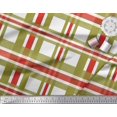 thumbnail image 2 of Soimoi Red polyester Crepe Fabric Gingham Check Print Fabric by Yard 42 Inch Wide, 2 of 5