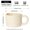 Cream, variant on Handcrafted Irregular Shape Ceramic Mug, 10.8oz/320ml Multi-Purpose Coffee Cup, Milk Tea Cup, Insulated, Scratch-Resistant, Reusable for Christmas, Easter, Thanksgiving, Father's Day, Graduation Gift
