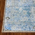 thumbnail image 4 of Transitional Abstract Distressed Oriental Medallion Polyester Indoor Area Rug, 3'6" x 5'6", Azure by Blue Nile Mills, 4 of 7