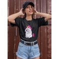 thumbnail image 2 of Cool Funny Unicorn Doodle T-Shirt Women -Image by Shutterstock, Female Small, 2 of 4