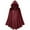 Wine, variant on Hvyesh Men Women Hooded Renaissance Cloak Adult Halloween Medieval Victorian Cape Gothic Role-playing Cape