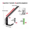 thumbnail image 2 of Perchero y Ganchos BELUG Para Pared Para Casco Moto Ropa llavero, 2 of 5