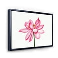 thumbnail image 3 of Designart 'Ancient Detail of A Pink Lotus' Traditional Framed Canvas Wall Art Print, 3 of 5