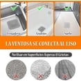 thumbnail image 3 of Filtro Multifuncional para Desagüe de Suelos, 4 Piezas, Captador de Pelo para Baño, Tapón de Silicona con Ventosa para Drenaje de Piso, Tapa Coladera Cuadrada Antiolores, Cocinas, Lavaderos, Balcones, 3 of 4