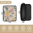 thumbnail image 4 of Hair Tool Organizer Bag with Heat Resistant Mat Removable Travel Storage Case for Hot Air Brushes Curling Irons Retro Plant Pattern, 4 of 8