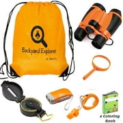 Explorer Kit for Kids Outdoor Adventure - Spy kit science Camping Gear compass for kids, kids telescope, kids camping gear , kids binoculars