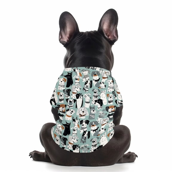 Lightweight Dog Birthday Shirt Cute Dog Clothes Cartoon Printed Pet Apparel Stylish Dog Apparel & Accessories Casual Wear for Pet Lovers Teal Blue, 1 Pack