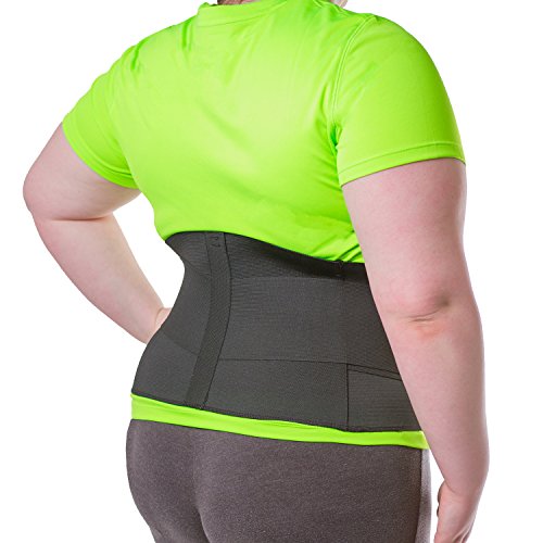 BraceAbility XXXXL Plus Size Elastic Neoprene compression Back Brace