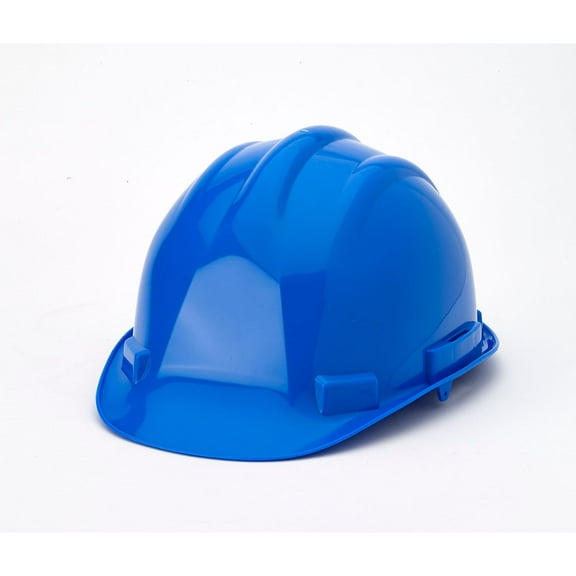 Mutual Industries 6-Point Ratchet Suspension Short Brim Hard Hat Blue (50215-25)
