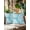 Turquoise, Aqua, White, variant on Outdoor Pillows Waterproof, Teal Green Coastal Throw Pillows with Inserts Included, Summer Nautical Ocean Beach Indoor Outdoor Decorative Lumbar Pillow for Bed/Couch/Patio 12"x20", 2Pcs