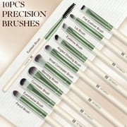 DUAIU 15-Piece Professional Makeup Brush Set - Premium Synthetic Foundation, Blush, Eyeshadow, Concealer & Lip Brushes Kit with Travel Bucket for Face & Eye Makeup Application