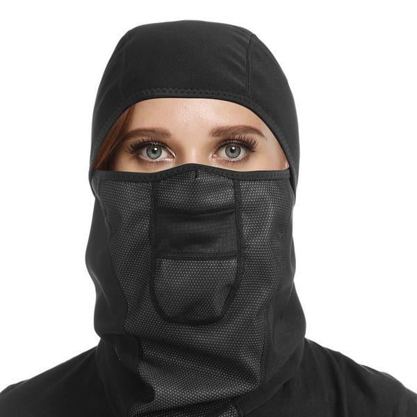 Outdoor Wind-Resistant Face Mask Hinged Fleece Balaclava Ski Neck Protection by Generic