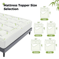 thumbnail image 2 of CONCETTA Full Mattress Protector, Thickened Mattress Pad with Bamboo Fiber Viscose Filling, Breathable, Soft, Cooling,Avocado green, 54" x 75", 2 of 6
