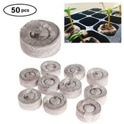 SDJMa 50 Pcs 30mm Peat Pellets Seed Starter Soil Pods Plugs for Vegetable, Seedling Soil Block Compressed Peat Nutrient Seed Pods for Planting Easy Transplant
