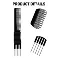 thumbnail image 3 of Juego de peine para peinar el cabello, peine de cola de rata, peine de cola de aguja, peine tentador, cepillo tentador, cepillo para el cabello esponjoso, 3 of 5