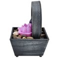 thumbnail image 3 of Zerodis 3V USB Plastic Flower Water Fountain LED Tabletop Fountain With Stones For Home, 3 of 8