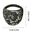 thumbnail image 6 of 4 PCS Lace Headbands for Women, Wide Headbands for Women Head Wraps, Floral Pearl Lace Elastic Headbands Hair Accessories for Weddings, Vacations & Daily Styling, Green, 6 of 6