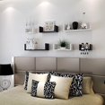 thumbnail image 4 of GoDecor Set of 3 Floating Shelves Bookshelf Wall Mount Shelf Display, 4 of 6