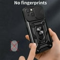 thumbnail image 6 of for Apple iPhone 15 Case with Slide Camera Cover for Men, Military Grade Drop Phone Cover Case with Ring Kickstand for iPhone 15 SJ Blue, 6 of 9