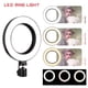 thumbnail image 2 of Anillo de luz LED Miuline 6 con trípode para videos de YouTube y maquillaje, mini luz LED para cámara con soporte para teléfono celular, lámpara LED de escritorio con 3 modos de luz y 10 niveles de, 2 of 8