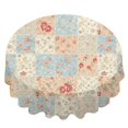 thumbnail image 2 of Pioneer Flower Floral Print Pattern Round Tablecloth 60 X 60 Inch, Wrinkle Resistant Wipeable Table Cloth for Kitchen Dining Picnic Patio Party, 2 of 6