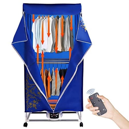 Clothes Dryer Portable Travel Dryer Machine,1200-1500W Folding Dryer Machine,Portable Dryer for Apartments,PTC 5-layer Heating Electric Clothes Drying (Printed)