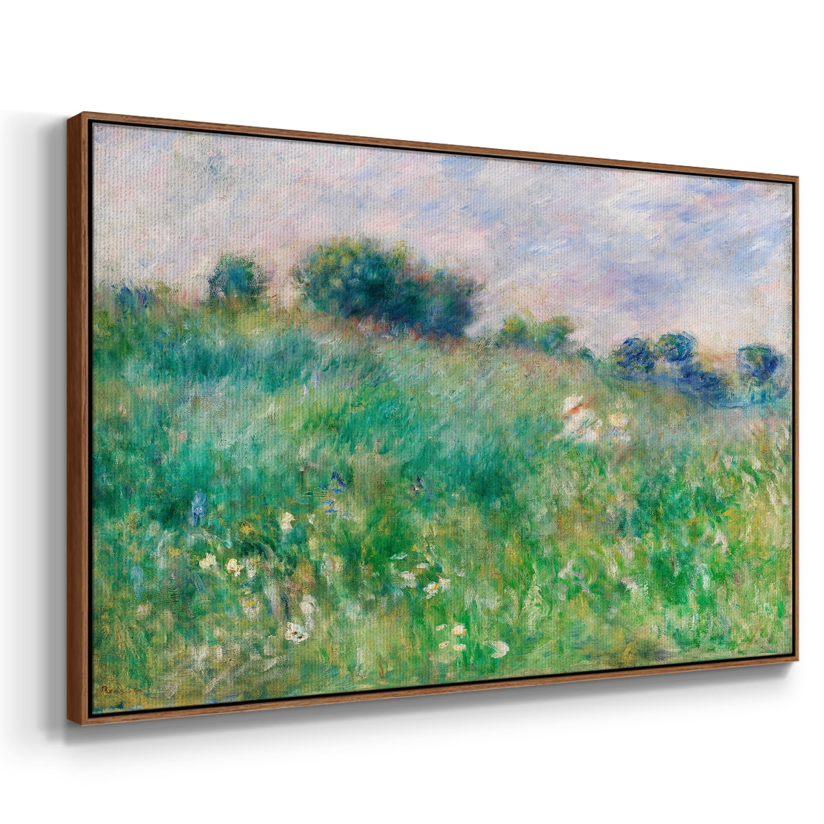 Vintage Landscape-XXIX By Wexford Home Framed in Walnut Wood Gallery Wrapped Canvas 27 in. x 41 in.