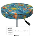 thumbnail image 4 of Honeii Animals In Camping Bar Stool Covers – Perfect Fit for 12" to 14" Round Stools, Crease-Resistant, Stretchy, Washable & Dustproof Seat Slipcovers-, 4 of 7