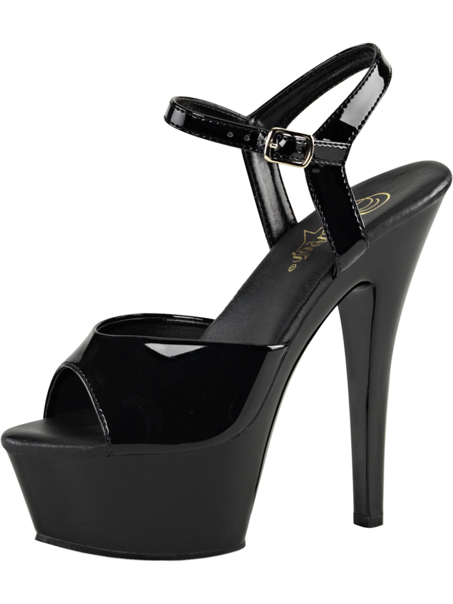 womens black patent sandals
