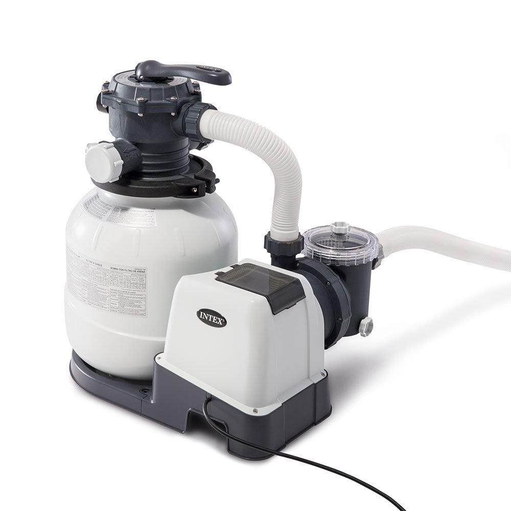 Intex 2100 GPH Above Ground Pool Sand Filter Pump with Automatic Timer