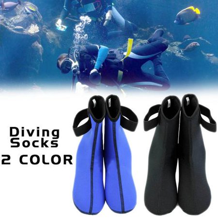 - 1 Pair Neoprene Scuba Diving Snorkeling Surfing Swimming Socks Water Sports Boots, Diving Sock, Neoprene Sock Blue