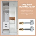 thumbnail image 2 of IFANLANDOR 1 Set Furniture Cabinet Connector Iron Assorted Color Joining for Office Table Connection, 2 of 5