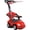 Red with Visor, variant on ChromeWheels 3 in 1 Ride on Toys Pushing Car Red