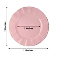 thumbnail image 3 of Efavormart 11" Dinner Plates – Set of 10 Plastic Dusty Rose Round Disposable Plates with Gold Ruffled Rim – Elegant Tableware for Wedding Receptions, Dinner Parties, Holiday Events, and Catering, 3 of 11