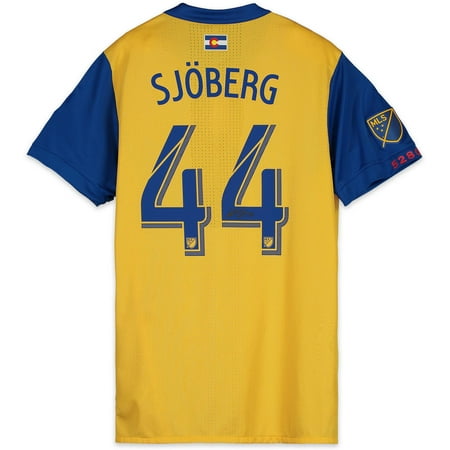 Yellow Signed - Axel Sjoberg Colorado Rapids Autographed Match-Used Yellow #44 Jersey from the 2018 MLS Season - Fanatics Authentic Certified