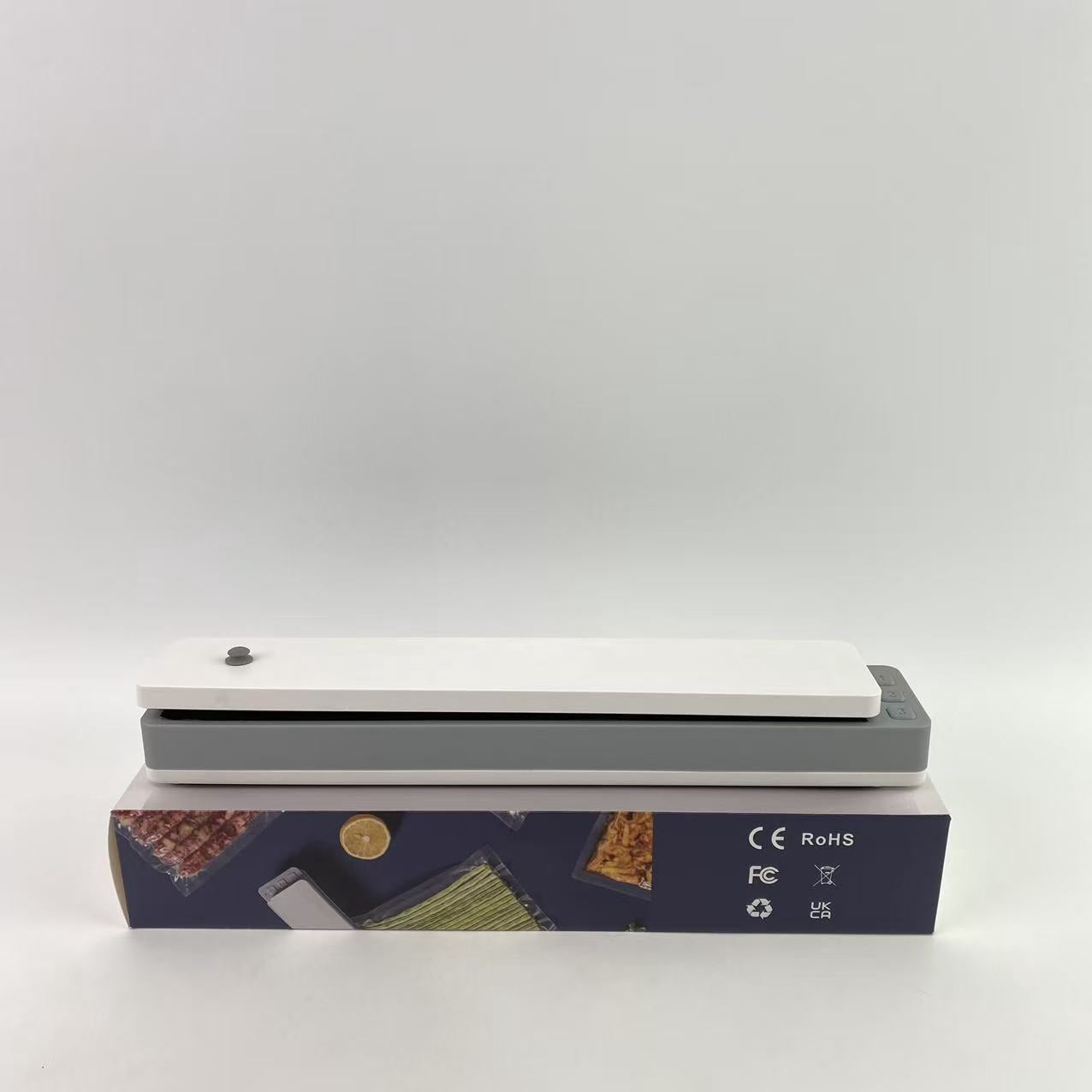Zevicx Electric vacuum food sealers for household purposes,Vacuum food machine,compact sealing machine,60 KPa suction power,automatic sealing, small, white