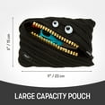 thumbnail image 5 of ZIPIT Grillz Large Pencil Case | Black Pencil Pouch College and Office, 5 of 10