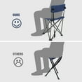 thumbnail image 5 of REDCAMP 2-Pack Tripod Chairs Folding, Lightweight Portable Tripod Seat Stool with Back, Small Camping Chairs for Adults Outdoor Backpacking, Blue, 5 of 9