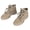 Khaki, variant on M Buder Men's Work Boots Lightweight Non Slip PU Leather Casual Fashion Shoes for Outdoor Wear, Black Size 9 / 42 EU