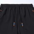 thumbnail image 5 of KHONTS Men's Cool Athletic Running Shorts Quick Dry Workout Shorts Lightweight Sports Gym Basketball Tennis Hiking Short Pants Black M, 5 of 7