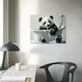 thumbnail image 4 of Nawypu Cute Baby Panda Bear in The Bathtub Humor Funny Animal Poster On Toilet Kids Bathroom Poster Canvas 90s Wall Art Room Aesthetic Posters, 4 of 5