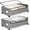 Gray, variant on Under Bed Storage with Wheels, 2 Pack Under Bed Storage Containers, 10.6 inches Tall Underbed storage bins on Wheels, Rolling Under the Bed Metal Drawers for Clothes, Blankets, Shoes (XXXL, 90L)